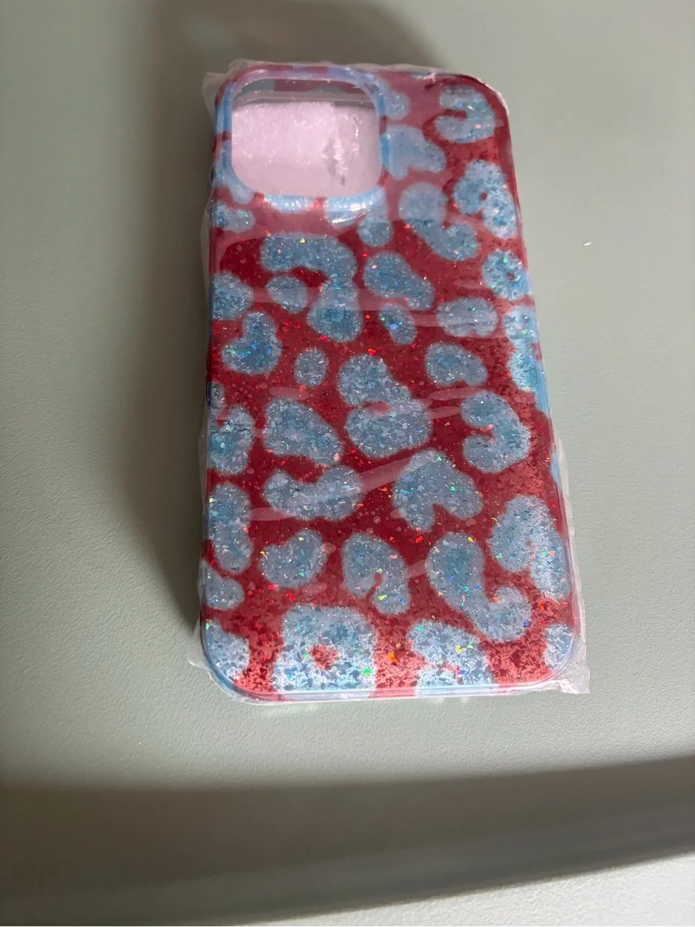 Leopard Print iPhone 16 Pro Max Case - Blue & Brown